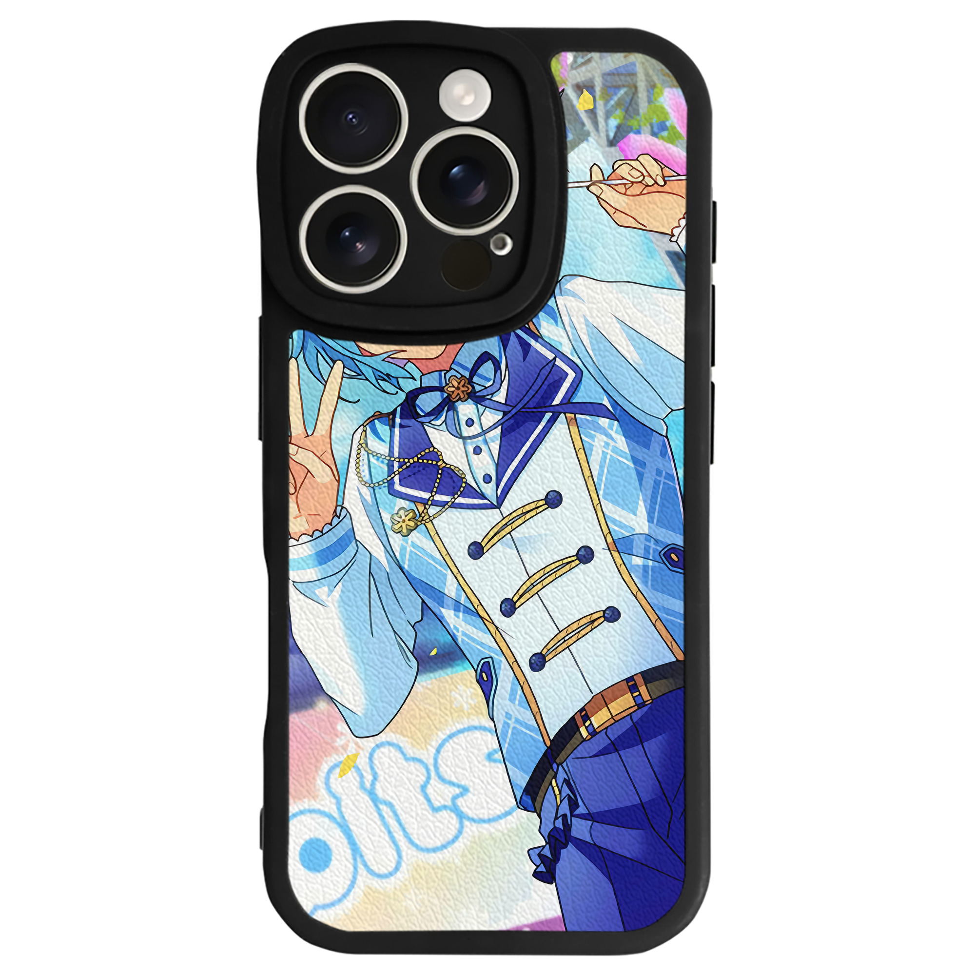 （画像用） あんさんぶるスターズ! Ensemble Stars 【iPhone 16シリーズ対応】シリコンスマホケース（レザー調） 材質：シリコン